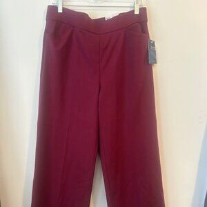 The Limited Deep Cherry pull-up wide leg pants, size L